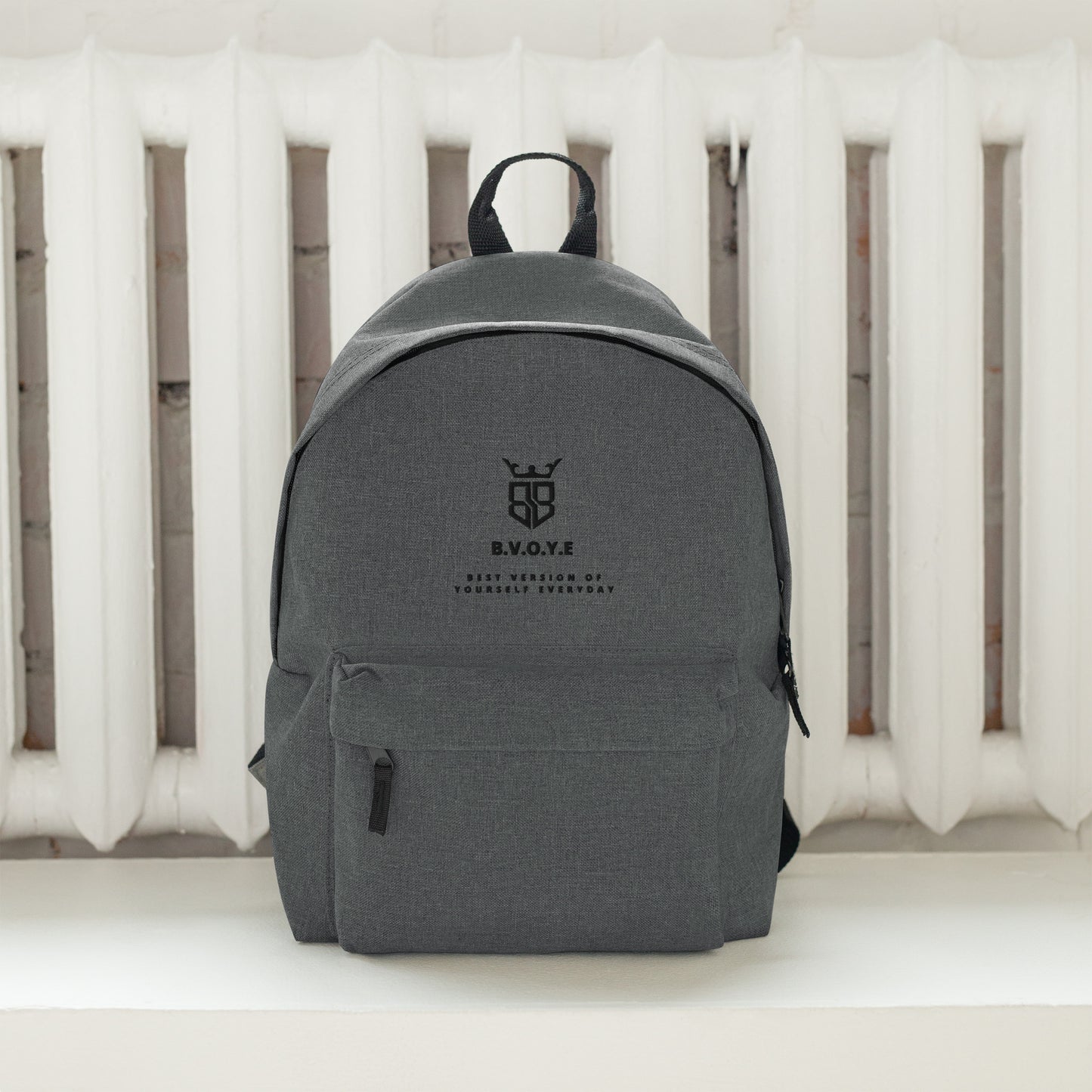 B.V.O.Y.E Logo Embroidered Backpack