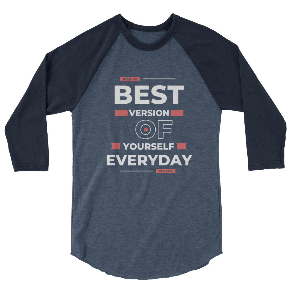 Best Version Of Yourself Women's 3/4 Sleeve Raglan Shirt