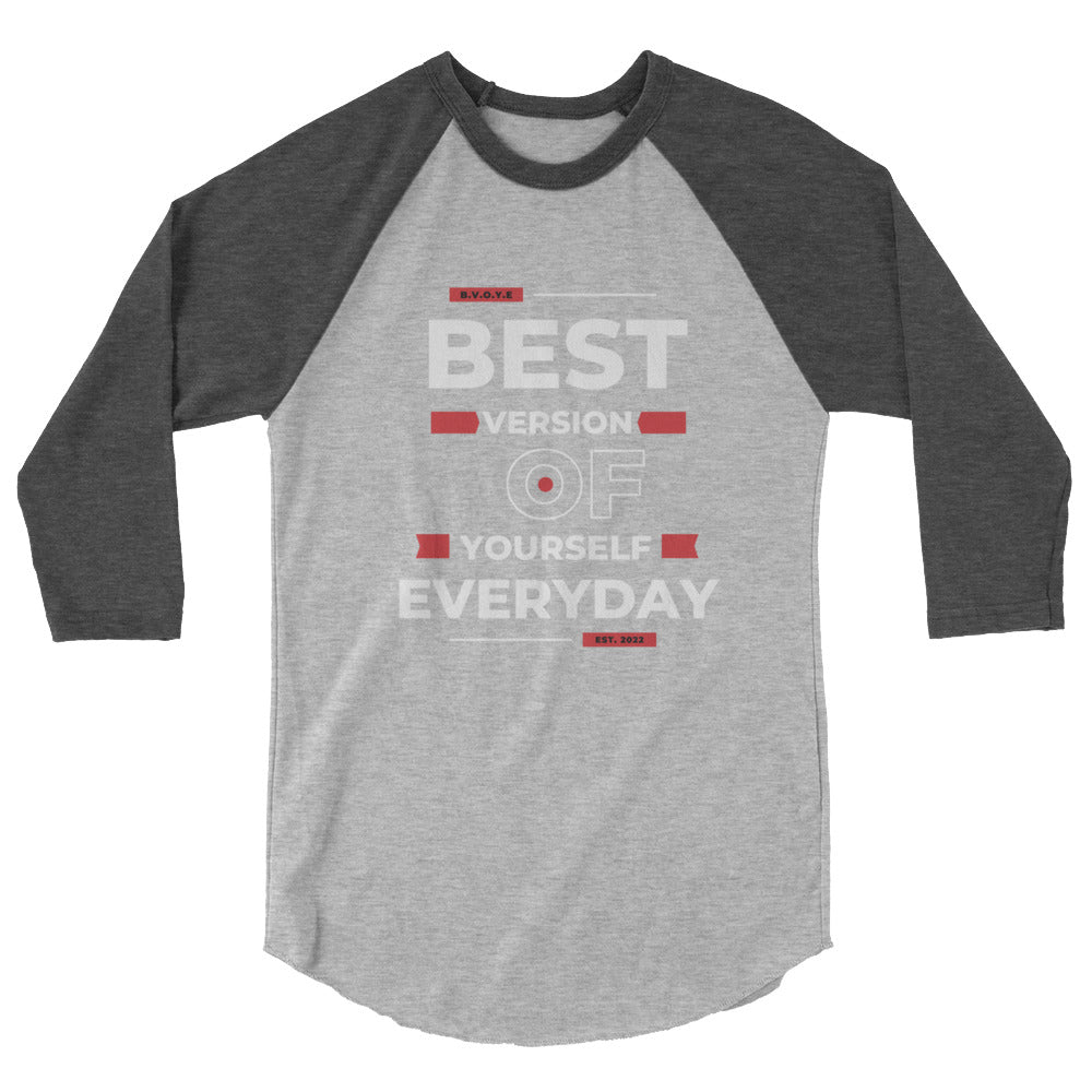 Best Version Of Yourself Women's 3/4 Sleeve Raglan Shirt