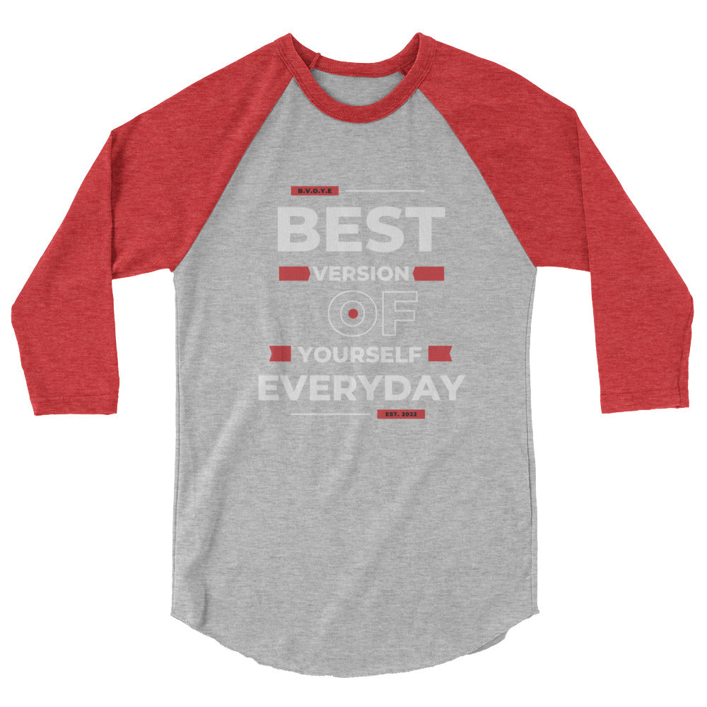 Best Version Of Yourself Women's 3/4 Sleeve Raglan Shirt